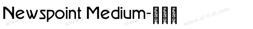 Newspoint Medium字体转换
